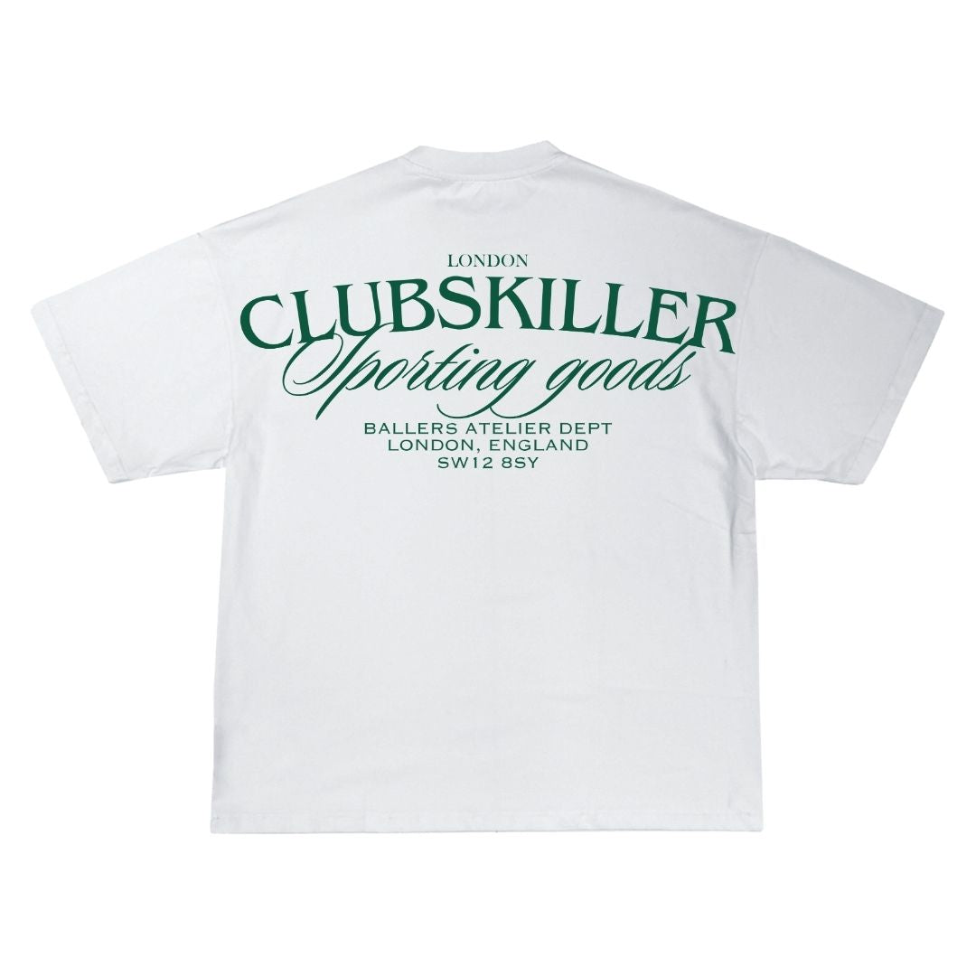 WHITE ESSENTIAL CLUB SKILLER T-SHIRT