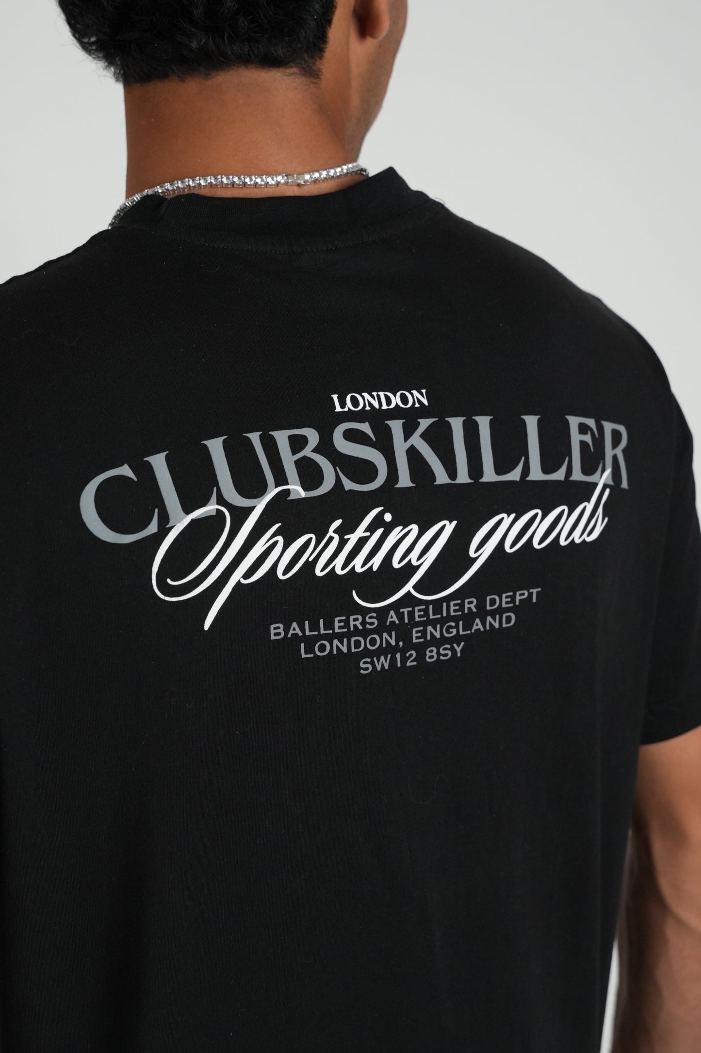 BLACK ESSENTIAL CLUB SKILLER T-SHIRT