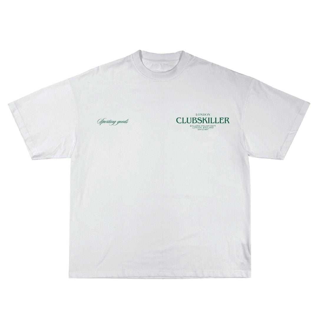 WHITE ESSENTIAL CLUB SKILLER T-SHIRT
