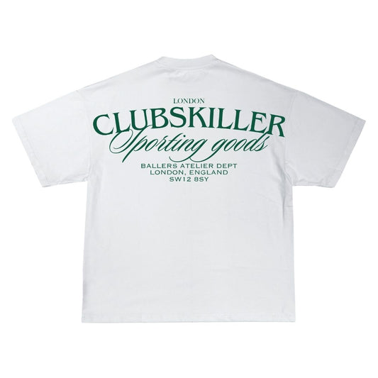 WHITE ESSENTIAL CLUB SKILLER T-SHIRT