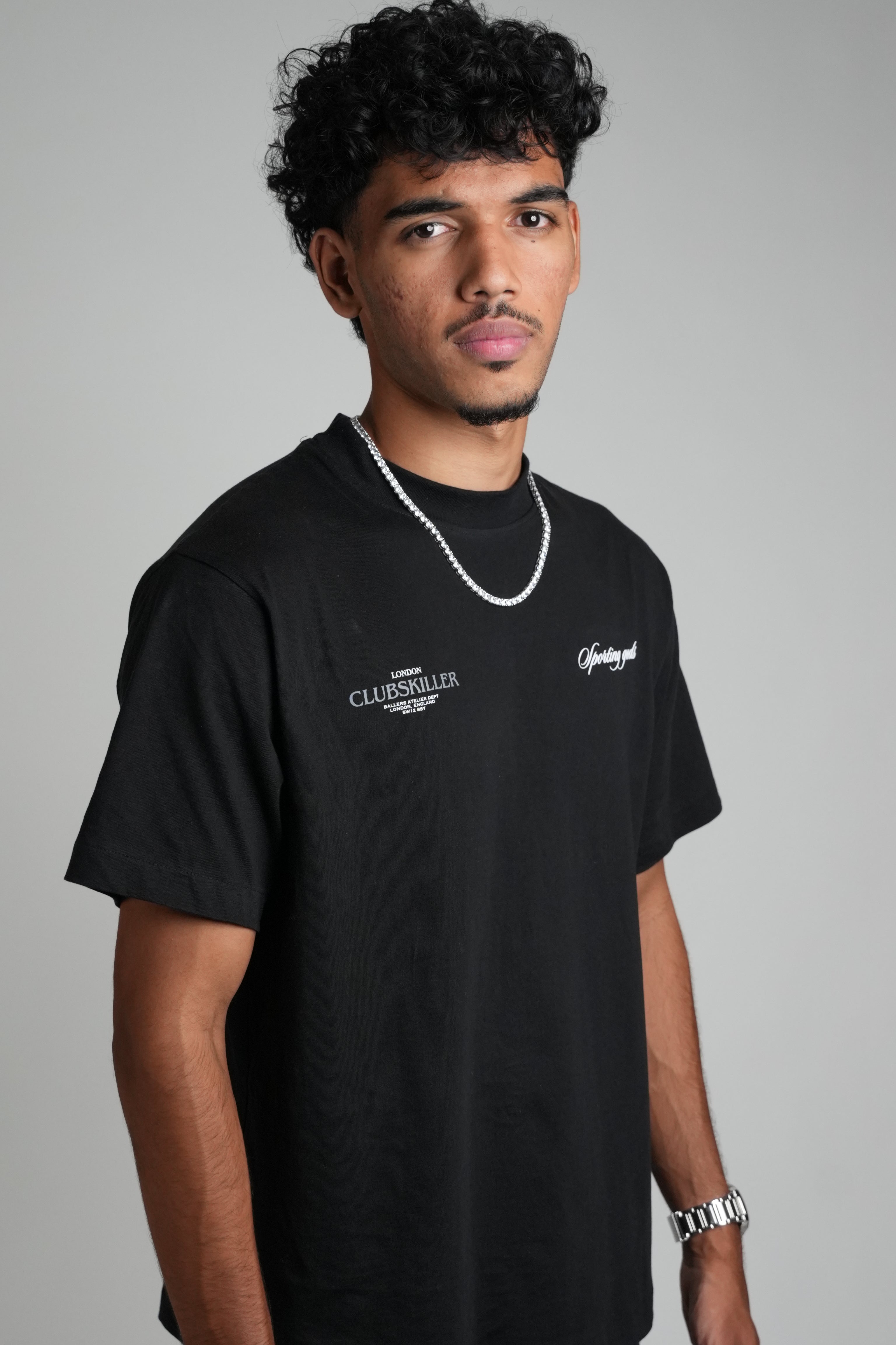 BLACK ESSENTIAL CLUB SKILLER T-SHIRT